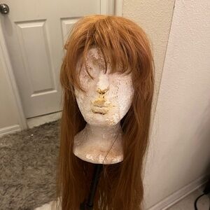 Long light brown wig